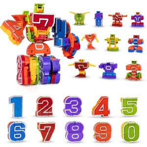 10 Pcs Number Robots